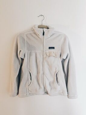 Patagonia Cream Fleece Jacket Size S